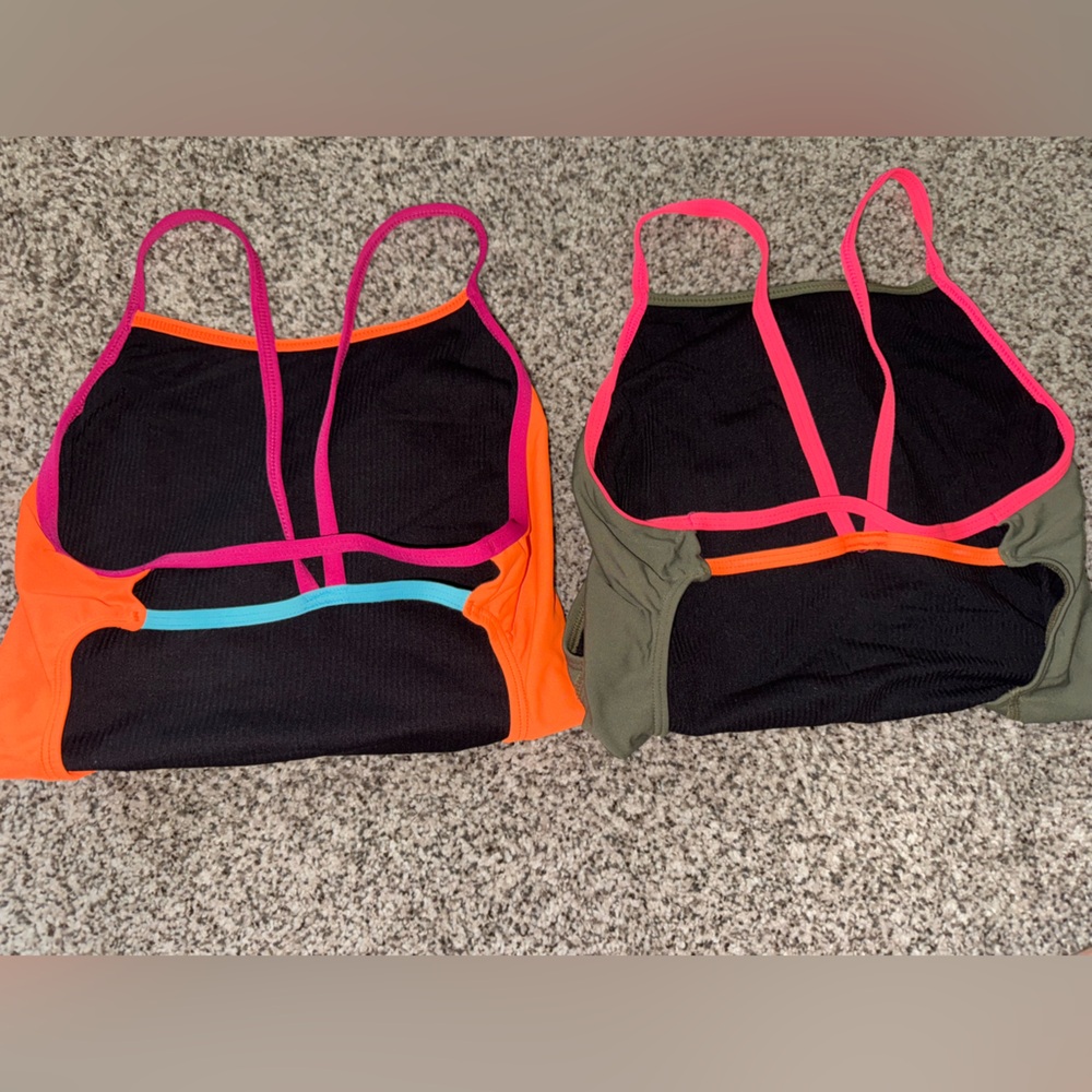 Jolyn Clothing Women's One Piece Swimsuit PERRY - Black, Orange, Pink, Green